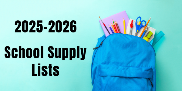 picture of backpack with school supplies