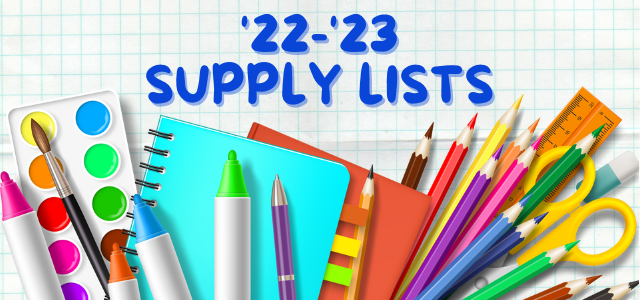 2022-23 Supply Lists