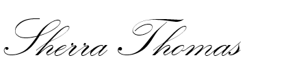 Sherra Thomas' signature