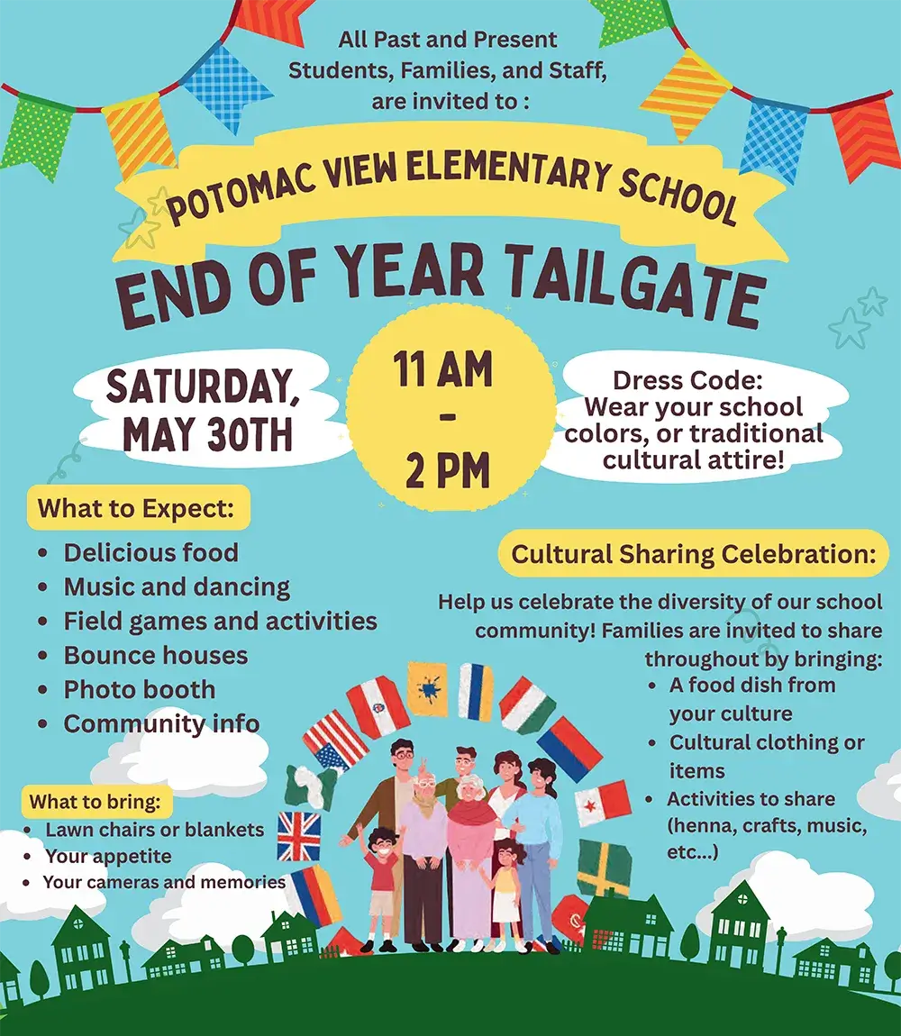 End of Year Tailgate flyer